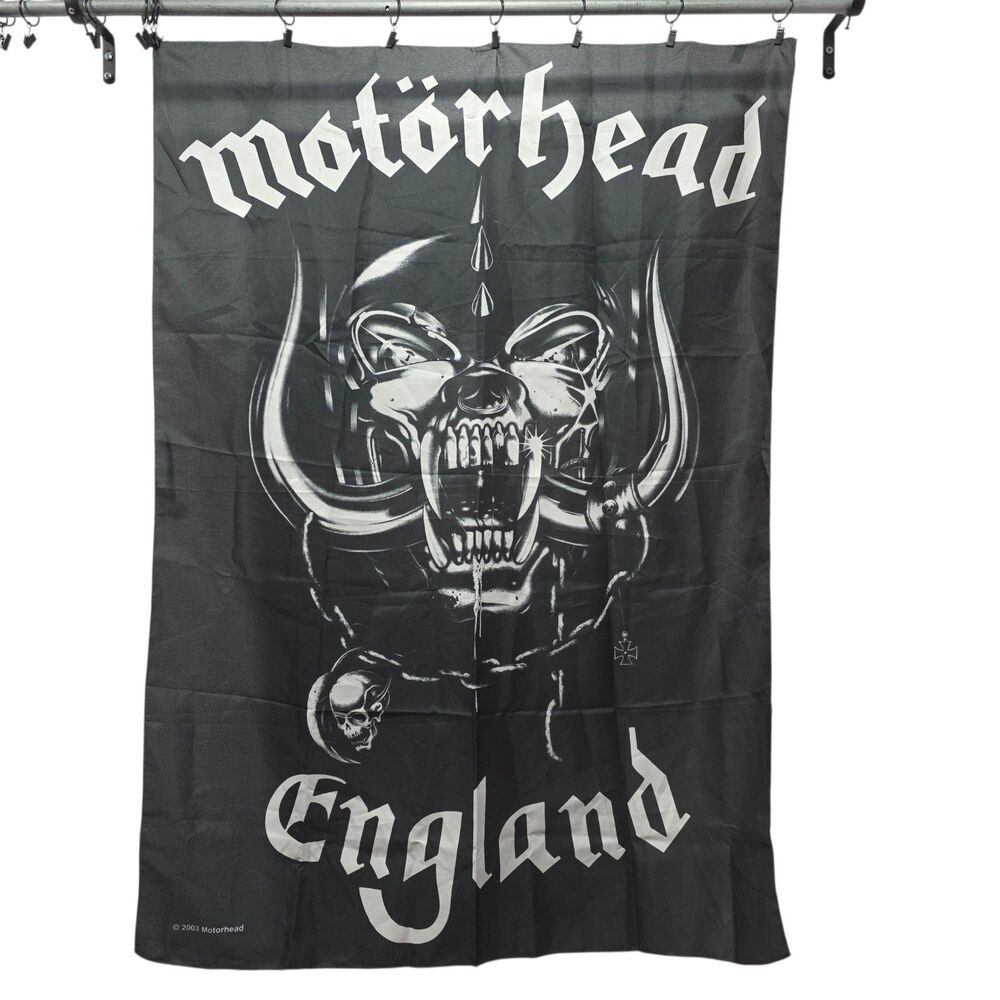 2003 Motorhead England Banner‎ Flag Wall Hanging Warpig Logo 25.5x41 Rock